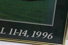 1996 The Masters Augusta National GC 12th Hole Green Poster - Framed