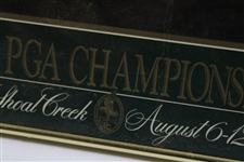 Fred Couples Signed 1990 PGA Championship at Shoal Creek Daniel A. Moore Poster - Framed JSA ALOA