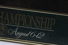 Fred Couples Signed 1990 PGA Championship at Shoal Creek Daniel A. Moore Poster - Framed JSA ALOA