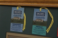 2000 The OPEN Championship at St. Andrews Swilcan Bridge w/Tickets & Card Display - Framed