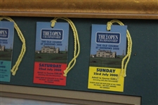 2000 The OPEN Championship at St. Andrews Swilcan Bridge w/Tickets & Card Display - Framed