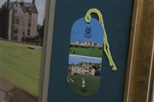 2000 The OPEN Championship at St. Andrews Swilcan Bridge w/Tickets & Card Display - Framed