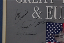 1983 Ryder Cup Matches at PGA National GC Teams Signed Poster - Framed JSA ALOA