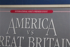 1983 Ryder Cup Matches at PGA National GC Teams Signed Poster - Framed JSA ALOA