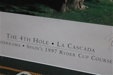 1997 Ryder Cup at Valderrama Ltd Ed Poster #412/500 w/Ticket Signed by Photographer - Framed