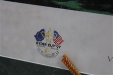 1997 Ryder Cup at Valderrama Ltd Ed Poster #412/500 w/Ticket Signed by Photographer - Framed