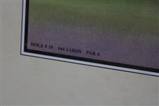2003 US Open at Olympia Fields Country Club Hole #10 Poster by Steve Lotus - Framed