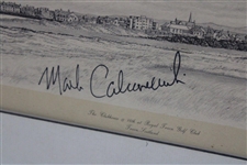 Mark Calcavecchia Signed 1989 The OPEN Championship at Royal Troon Hartough Print - Matted JSA ALOA