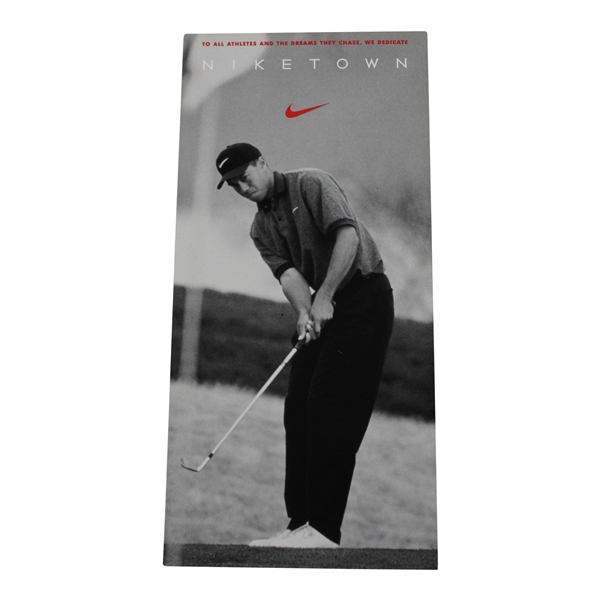 Tiger Woods 1996 Niketown Rookie Card/Ad Piece - Great Condition