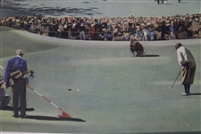 Bobby Jones Tying Putt at Winged Foot in the 1929 US Open by Robert Fawcett - Esquire 1945