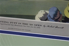 Bobby Jones Tying Putt at Winged Foot in the 1929 US Open by Robert Fawcett - Esquire 1945