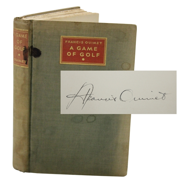 Francis Ouimet Signed 1932 A Game Of Golf Ltd Ed Book - #438/550 JSA ALOA