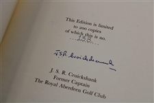 1982 The Aberdeen Golfers' Ltd Ed #138/200 Book in Slipcase Signed by J.S.R. Cruickshank