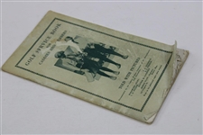 1922 'Golf Service Book for Caddies and Members' Booklet by Harry J. Haas