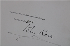 1896 The Golf Book of East Lothian by John Kerr Ltd Ed #303/500 Signed by John Kerr