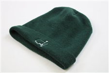 Masters Tournament Logo Dk Green Outline Logo Beanie Cap
