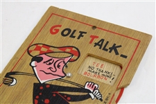 Lot of Three(3) Mid-Century Humorous Wooden Golf Hanging Signs