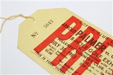 1963 Arnold Palmer & Gary Player Exhibition Press Ticket - Hillcrest C.C. (NE)