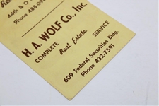 1963 Arnold Palmer & Gary Player Exhibition Press Ticket - Hillcrest C.C. (NE)