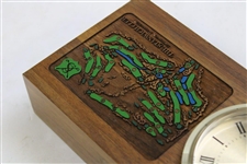 The Stanwich Club (Greenwich, CT) Classic Course Map Wooden Desk Clock