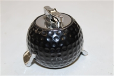 Circa 1960’s Golf Ball Themed Desk Lighter with Two Clubs