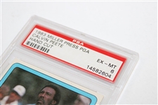 Calvin Peete 1983 Miller Press PGA Hand Cut Golf Card PSA 6 EX-MT #14582604