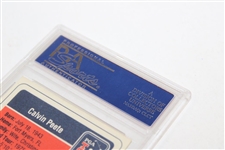 Calvin Peete 1983 Miller Press PGA Hand Cut Golf Card PSA 6 EX-MT #14582604