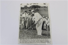 Five (5) Original Wire Photos of Pat Abbott - 1936-1942