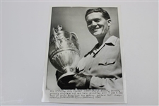 Five (5) Original Wire Photos of Pat Abbott - 1936-1942