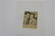 Five (5) Original Wire Photos of Pat Abbott - 1936-1942