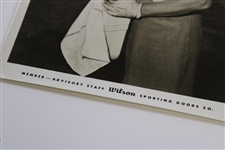 Babe Zaharias Wilson Sporting Goods Member Advisory Staff Photo