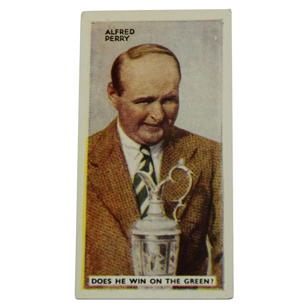 1936 Geofrey Phillips Public Eye Alf Perry Tobacco Golf Card