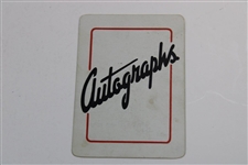 1945 Byron Nelson/Walter Hagen Autographs Playing Card Golf Card