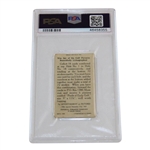 Hole 7 Strokes 6 C31 Smokers Golf Card PSA 2 #46458355
