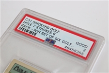 Hole 7 Strokes 6 C31 Smokers Golf Card PSA 2 #46458355
