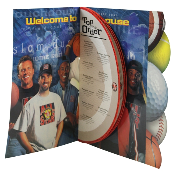 Tiger Woods & Other Sports Legends Depicted On Oversize All Star Café Menu