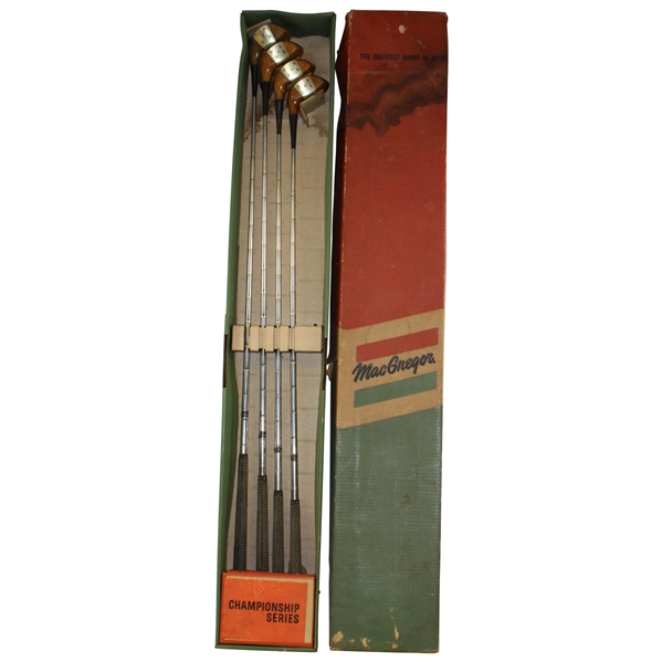 MacGregor Tourney Championship Driver, 2W, 3W & 4 Wood Set in Original Box