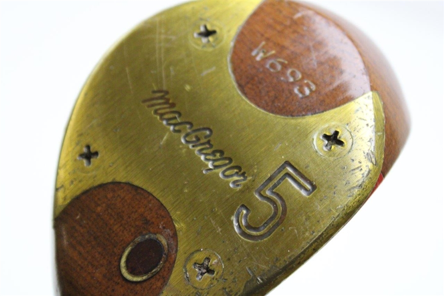Arnold Palmer's Personal Gifted c.1984 MacGregor W693 4 & 5 Woods to Caddy Royce Nielson