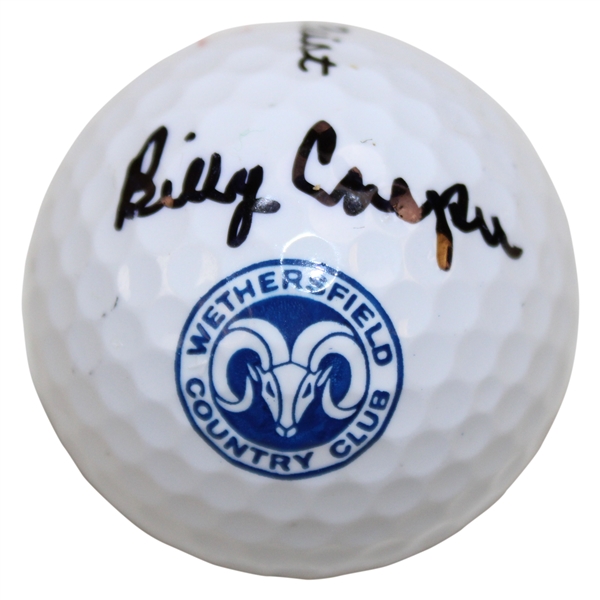 Billy Casper Signed Wethersfield CC Logo Titleist Golf Ball PSA #Z63783