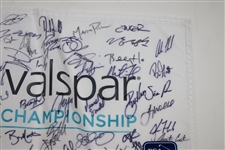 Tiger Woods, Adam Scott, Rory Mcilroy & Others Signed Valspar Championship Screen Flag JSA ALOA