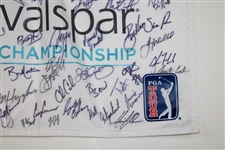 Tiger Woods, Adam Scott, Rory Mcilroy & Others Signed Valspar Championship Screen Flag JSA ALOA