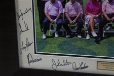 Nicklaus, Player, Kite & Thirteen (13) others Signed 2022 Insperity Inv. Photo - Framed JSA ALOA