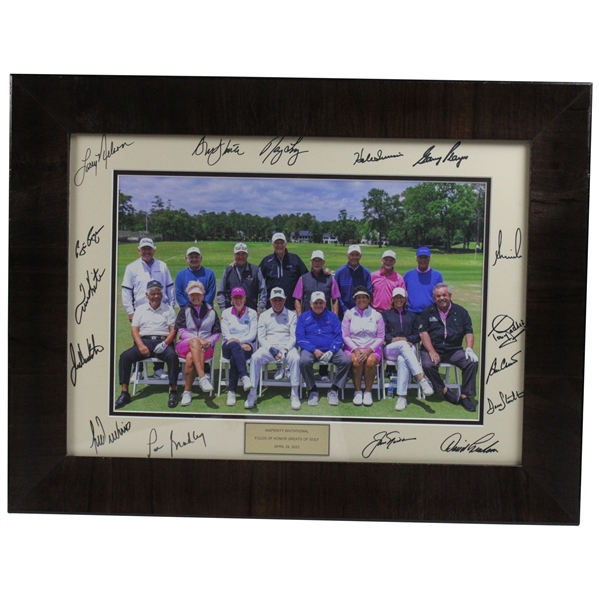 Nicklaus, Annika, Trevino & Thirteen (13) others Signed 2023 Insperity Inv. Photo - Framed JSA ALOA