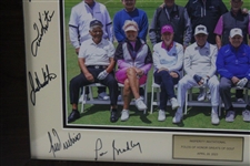 Nicklaus, Annika, Trevino & Thirteen (13) others Signed 2023 Insperity Inv. Photo - Framed JSA ALOA