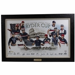 2023 US Ryder Cup Team Past Captains Gifted Canvas to Paul Azinger - Framed