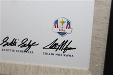 2023 US Ryder Cup Team Past Captains Gifted Canvas to Paul Azinger - Framed