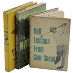 Lot of Three (3) Sam Snead First Edition Books w/Dustjackets
