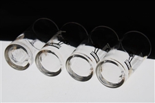 Four (4) 1957 PGA Championship Highball Glasses Listing 1940’s & 1950’s Champions