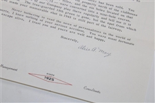 Bobby Locke's 1972 Personal Scrapbook Page w/ Letter from Mrs. George May on Reverse
