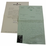 Henry Cotton Handwritten Correspondence w/ Club De Golf Roca Ilsa Captain on Letterhead JSA ALOA